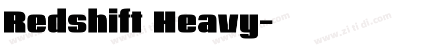 Redshift Heavy字体转换